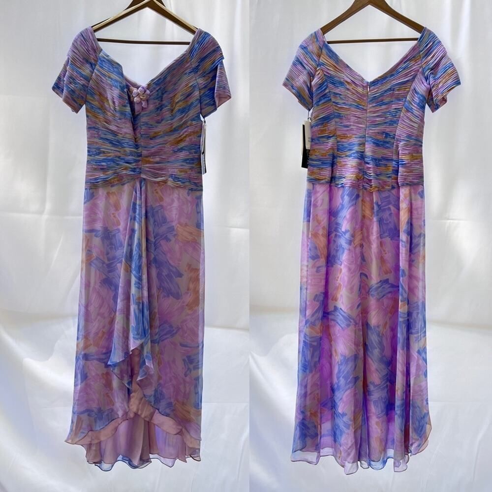 Daymor Couture Silk Lilac Mother of the Bride Dress Size 8